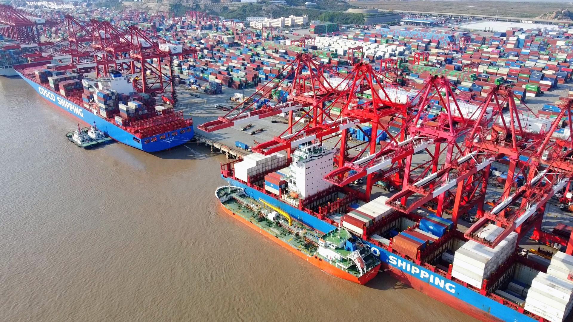 我国货物贸易前11个月进出口总值同比增长4.9%